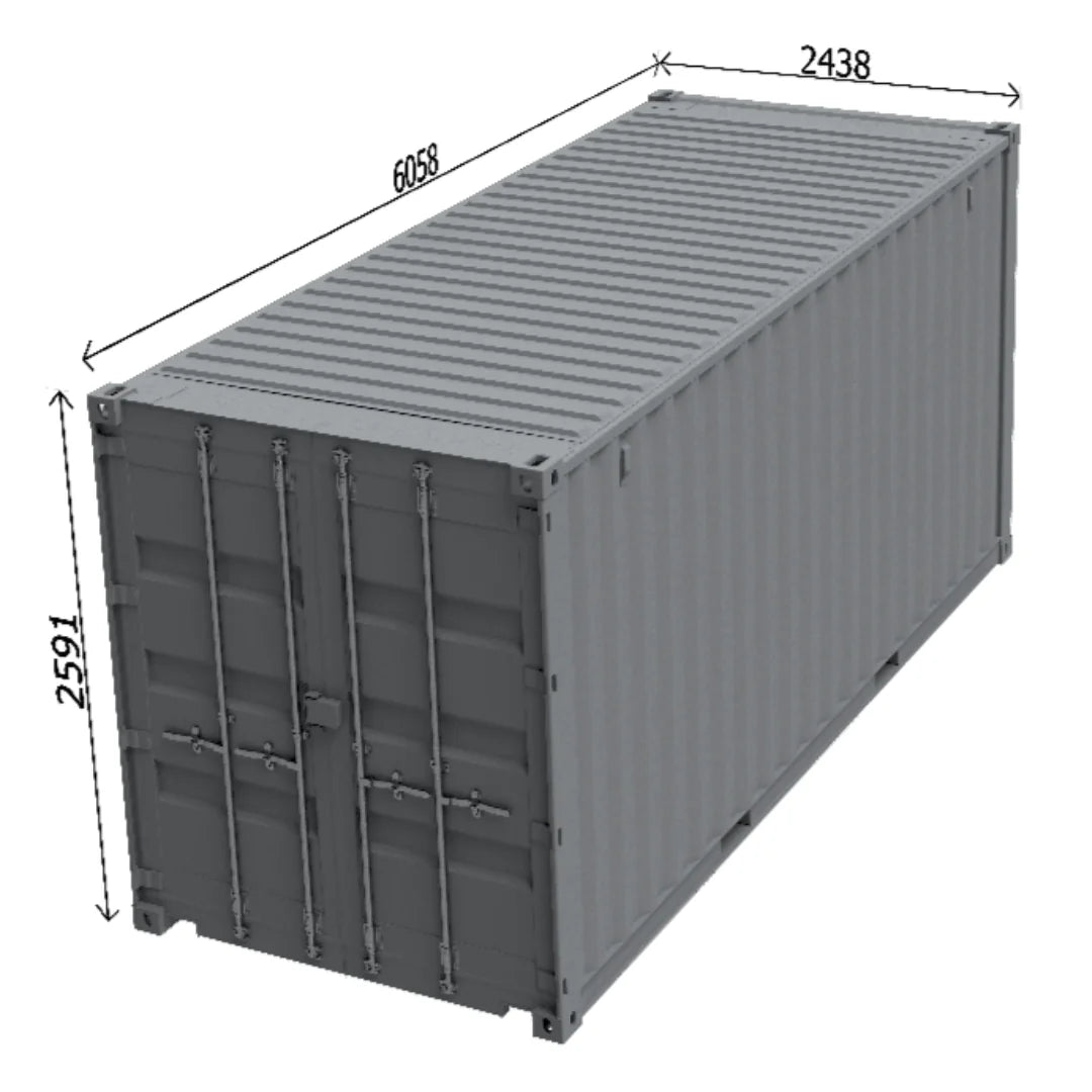 Conteneur 20 Pieds Standard Dry — Neuf & Occasion Dimension