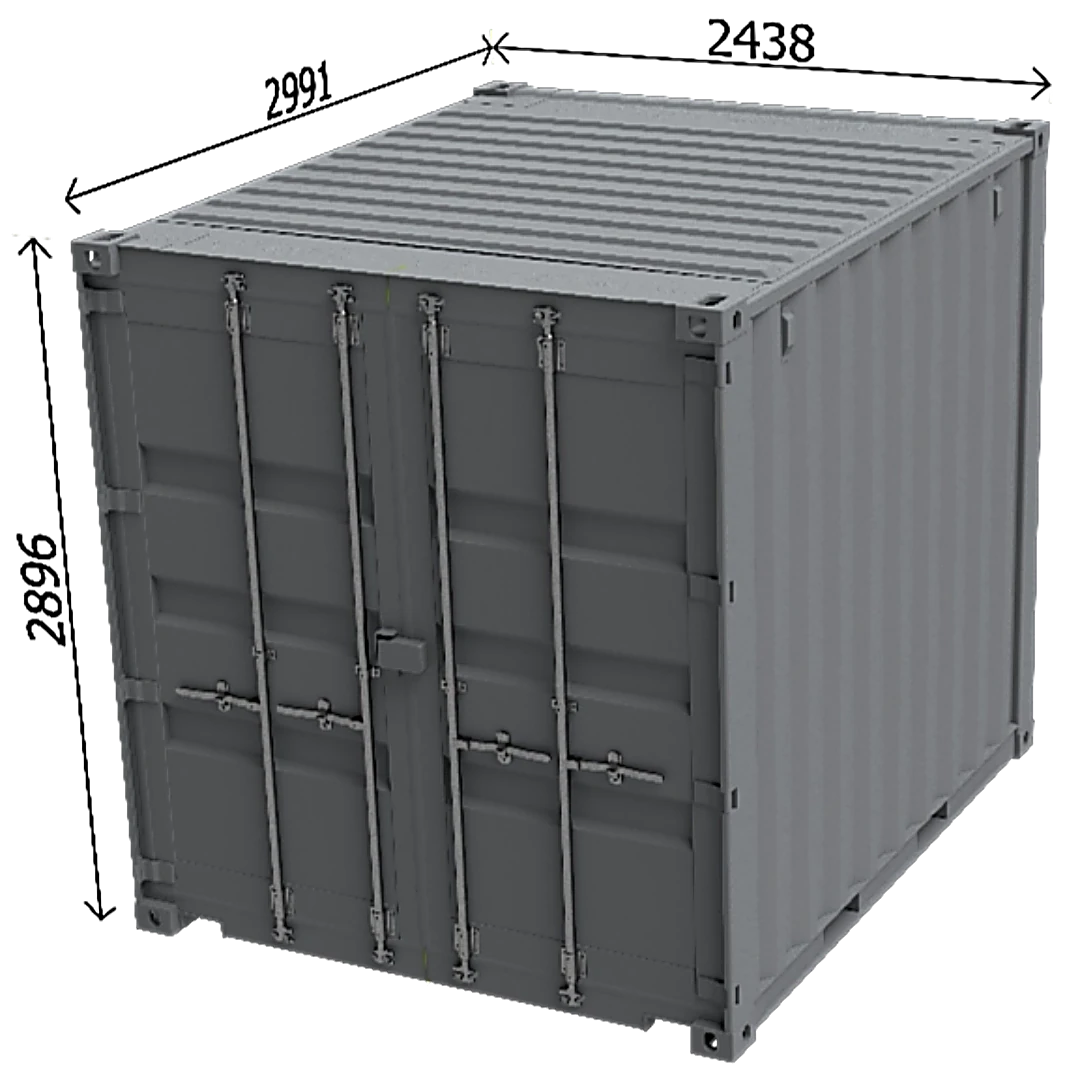 Conteneur Frigorifique 10 Pieds High Cube — Neuf & Occasion Dimension