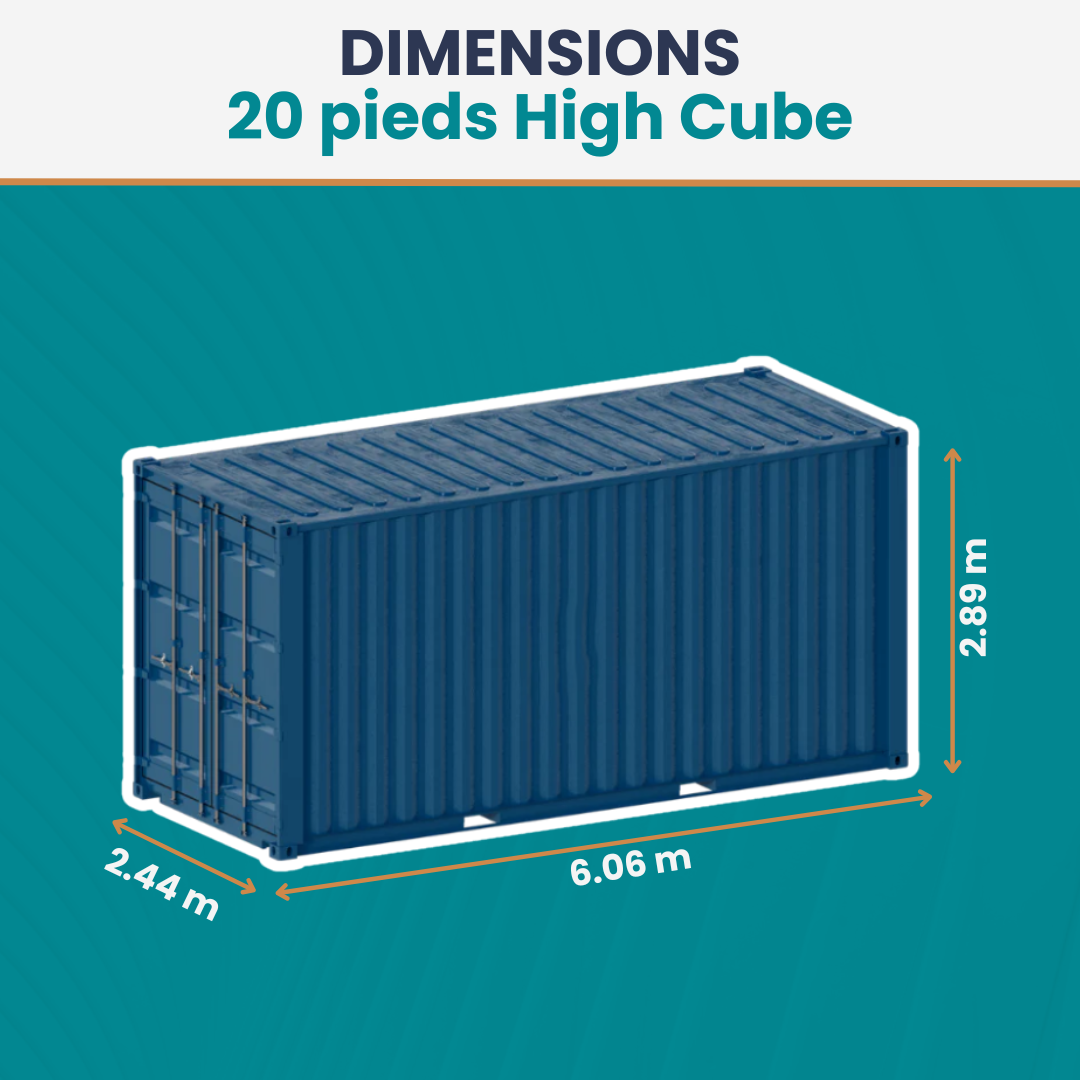 20 pieds High Cube