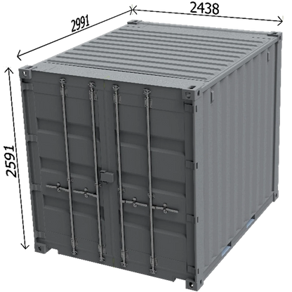 Conteneur 10 Pieds Ouverture Latérale Dimension