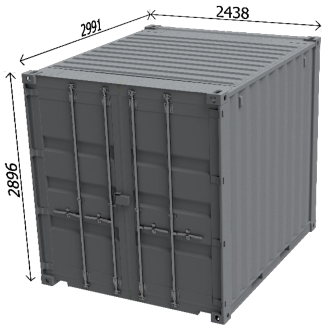 Conteneur 10 Pieds High Cube — Neuf & Occasion Dimension