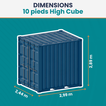 10 pieds High Cube