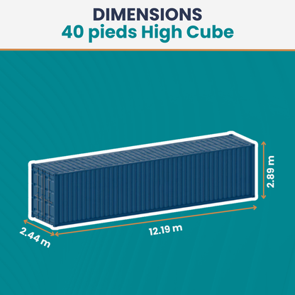 40 pieds High Cube