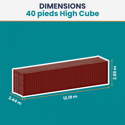 40 pieds High Cube