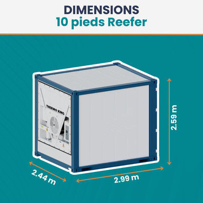 10 pieds frigorifique