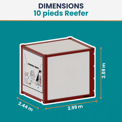 10 pieds frigorifique