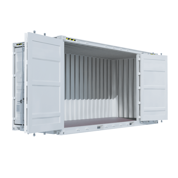 20 pieds high cube - open side